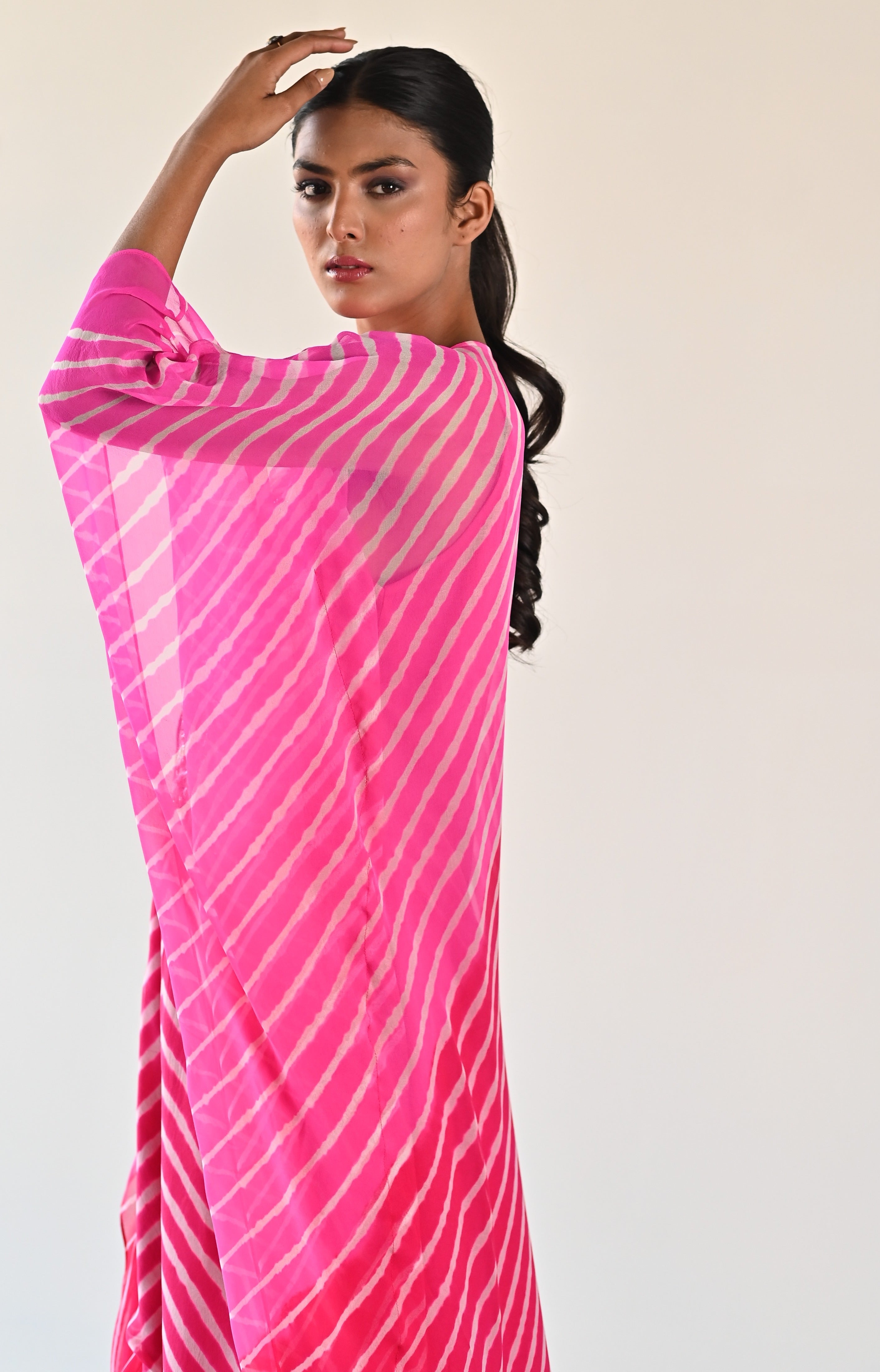 RASPBERRY PINK LEHERIYA TUNIC