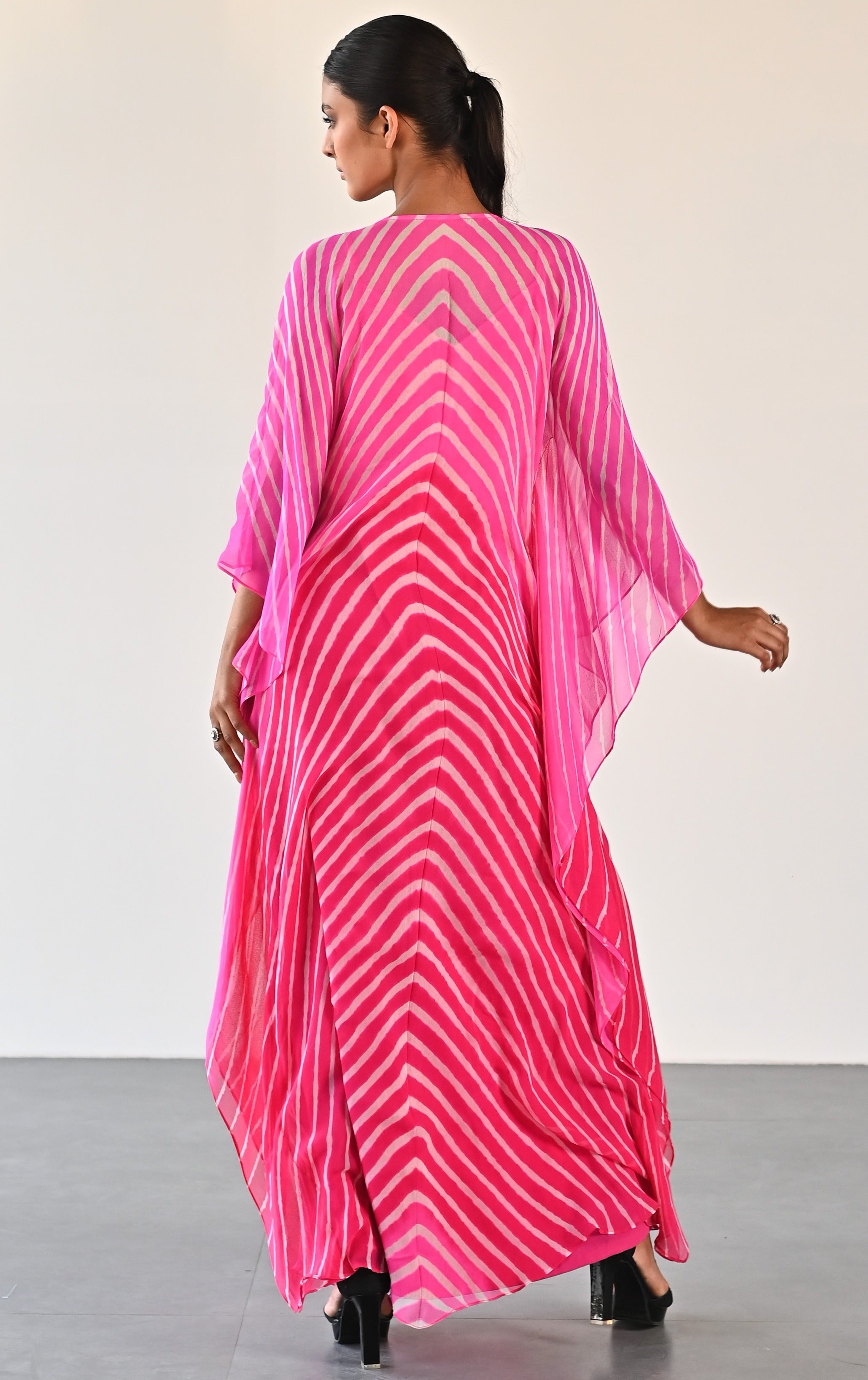RASPBERRY PINK LEHERIYA TUNIC