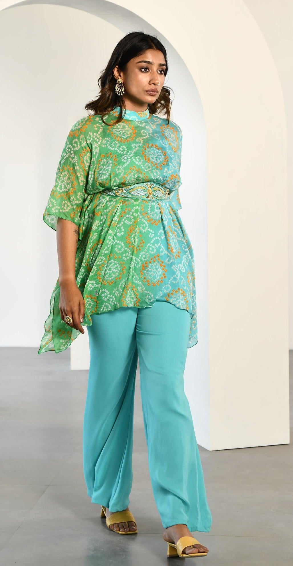 AQUA GREEN TOP BOTTOM