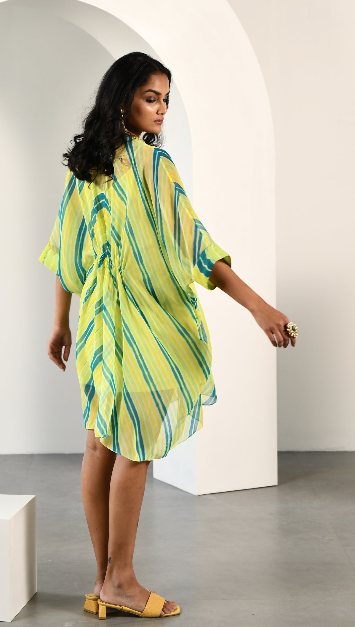 LIME GREEN LEHARIYA DRESS