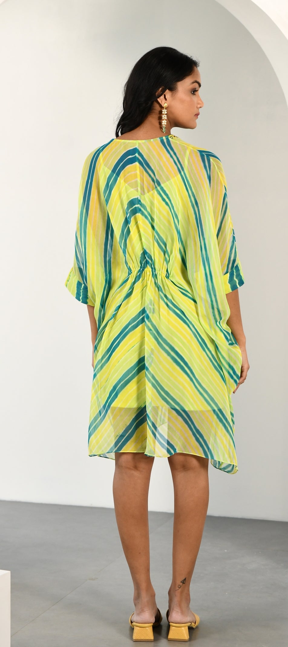 LIME GREEN LEHARIYA DRESS