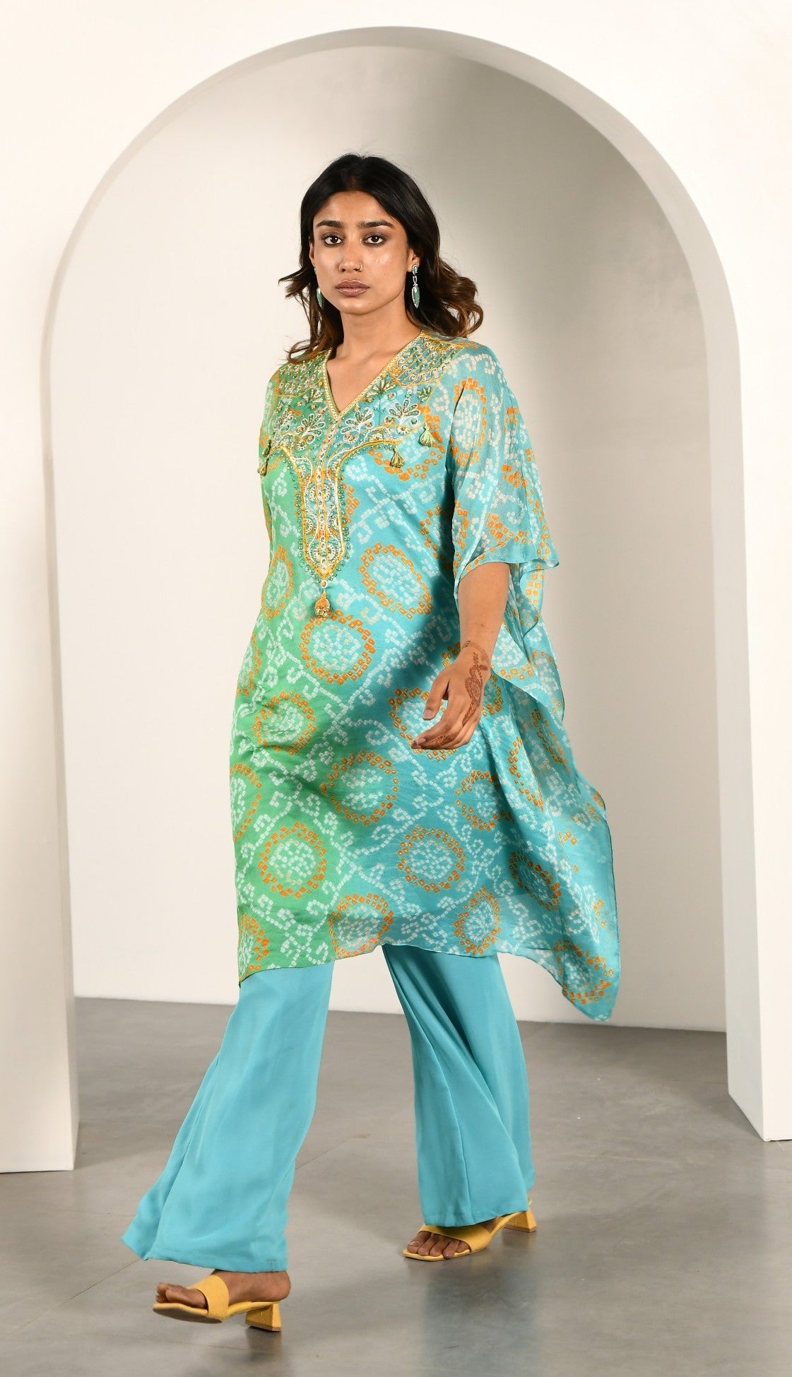 TURQ GREEN TOP BOTTOM