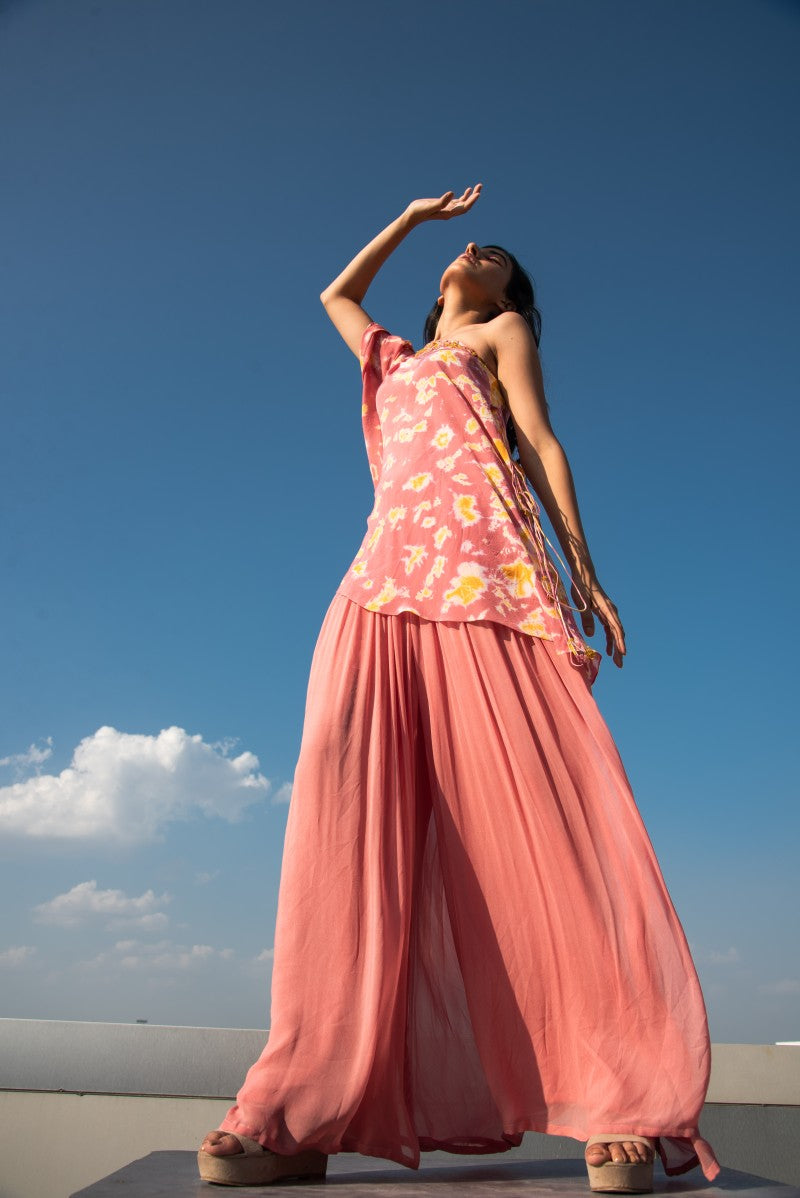 Tie n Dyed Tie-Up Tunic