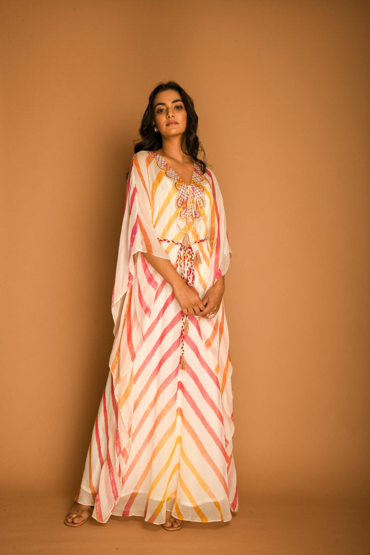 Offwhite Leheriya tunic