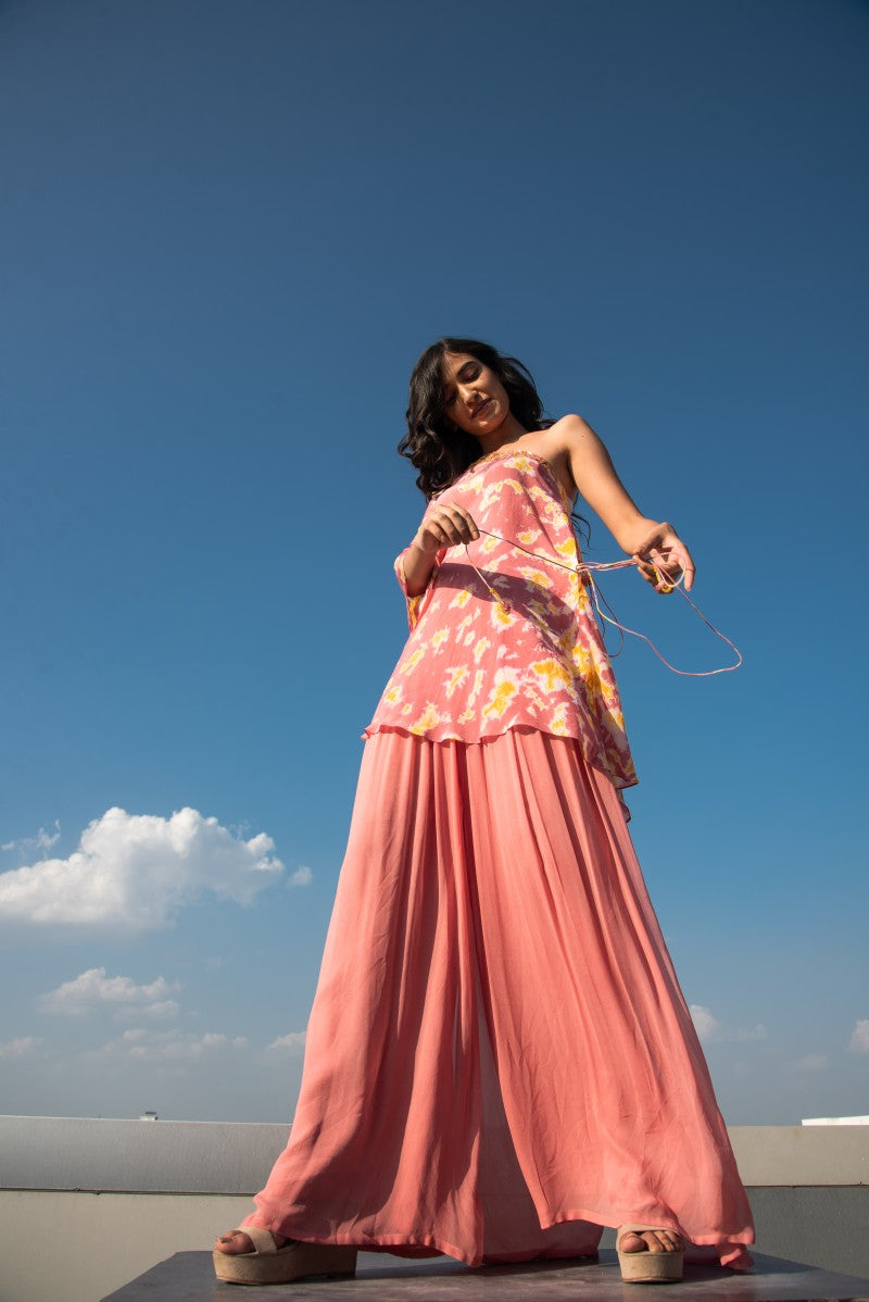 Tie n Dyed Tie-Up Tunic