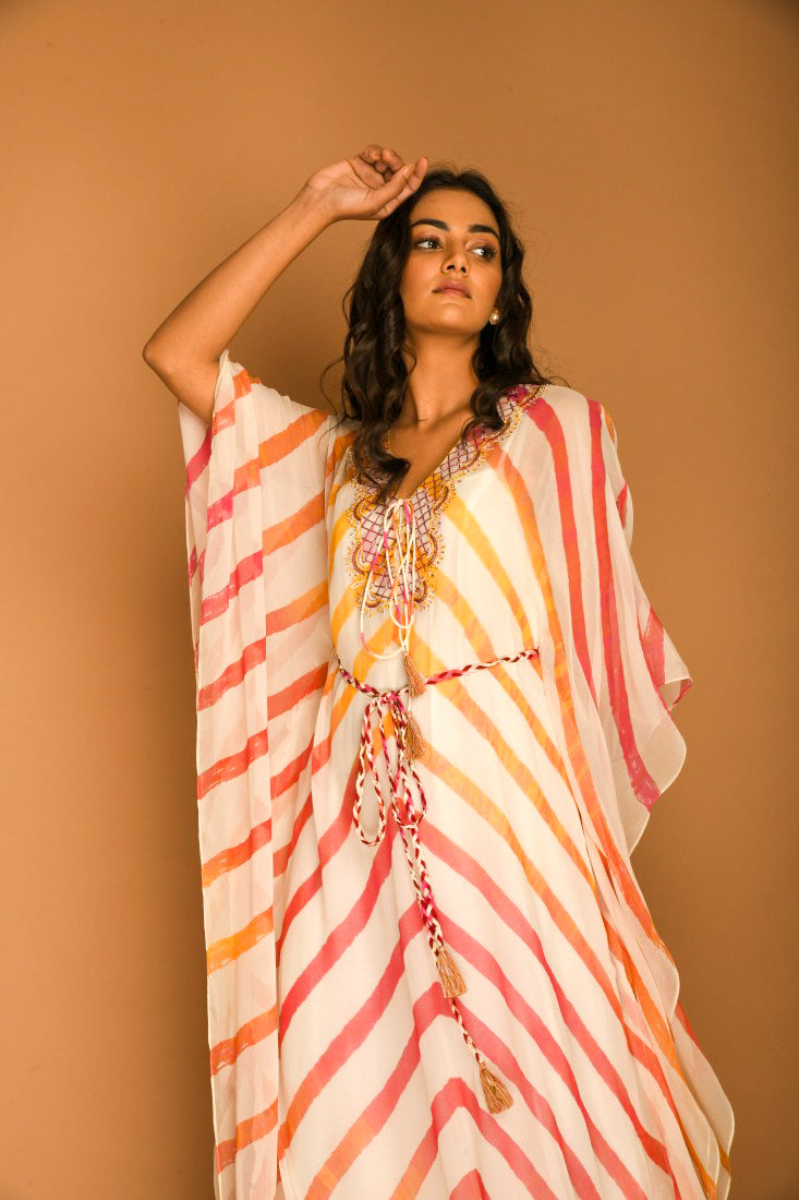 Offwhite Leheriya tunic