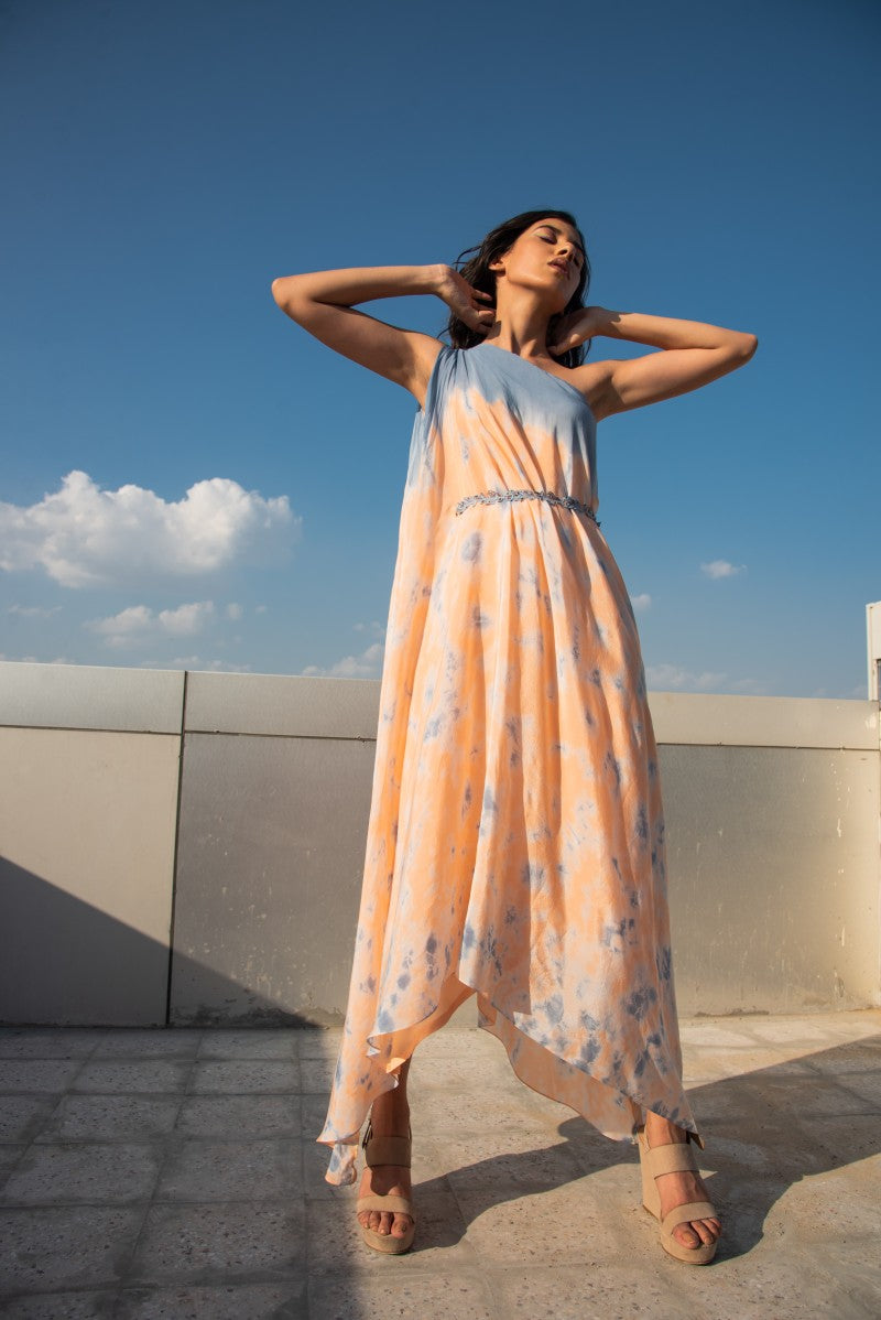 One Side Off Shoulder Tunic