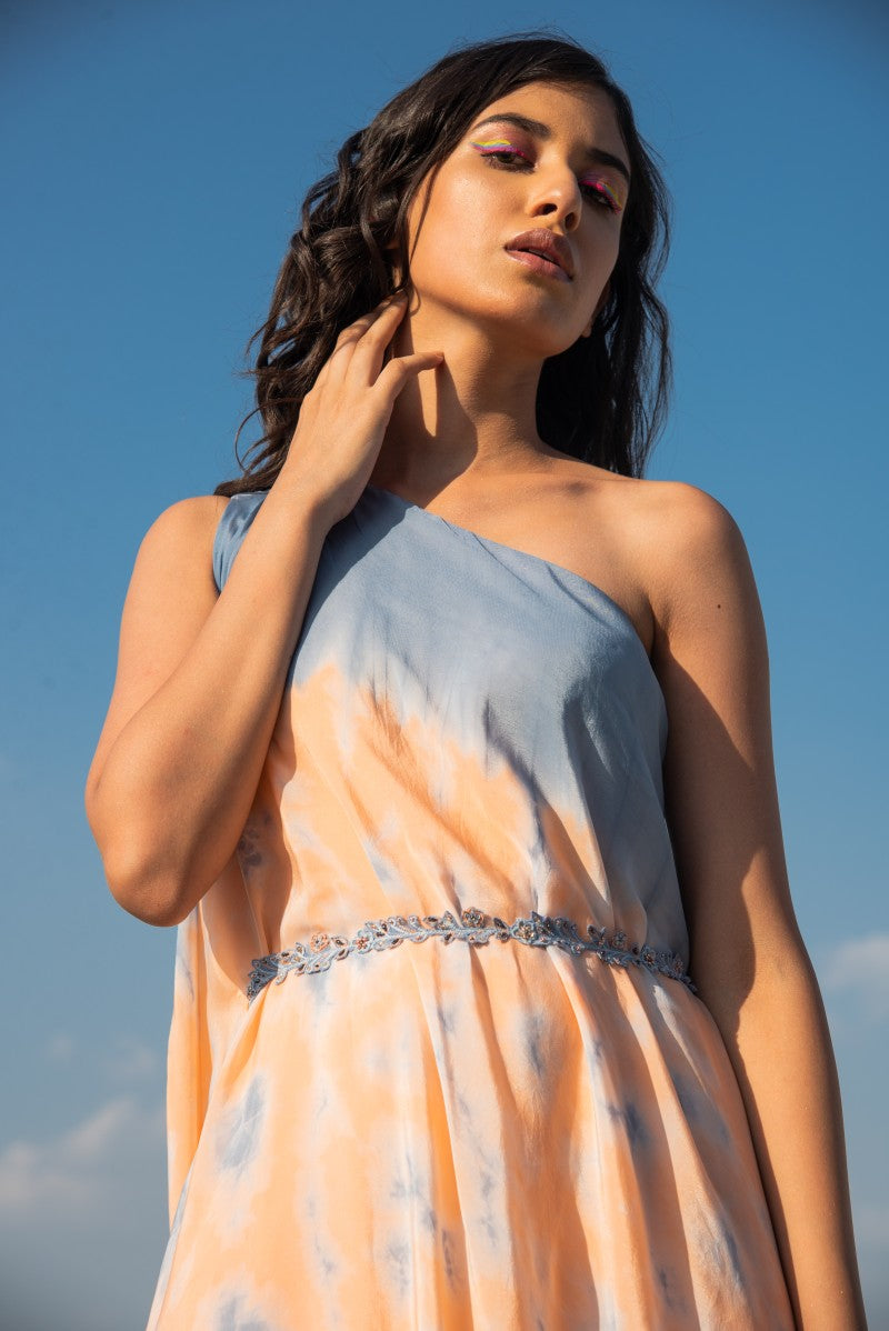 One Side Off Shoulder Tunic