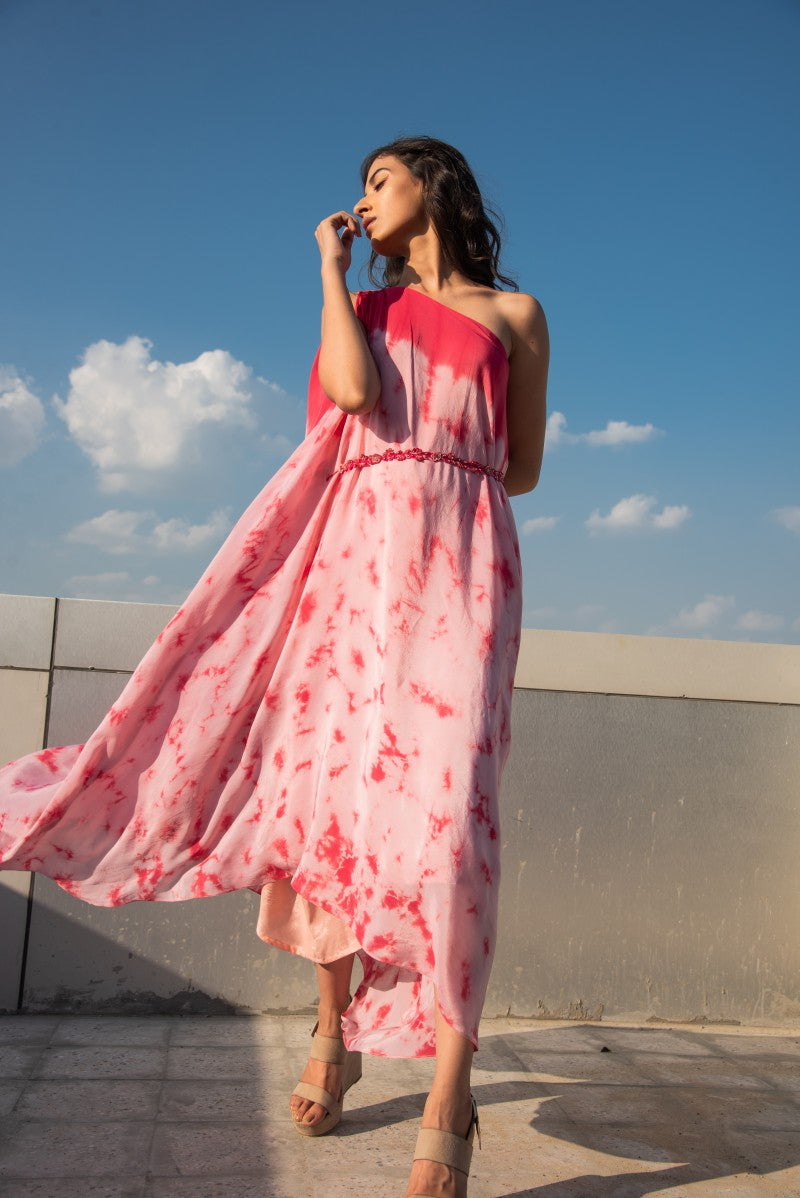 One Side Off Shoulder Tunic