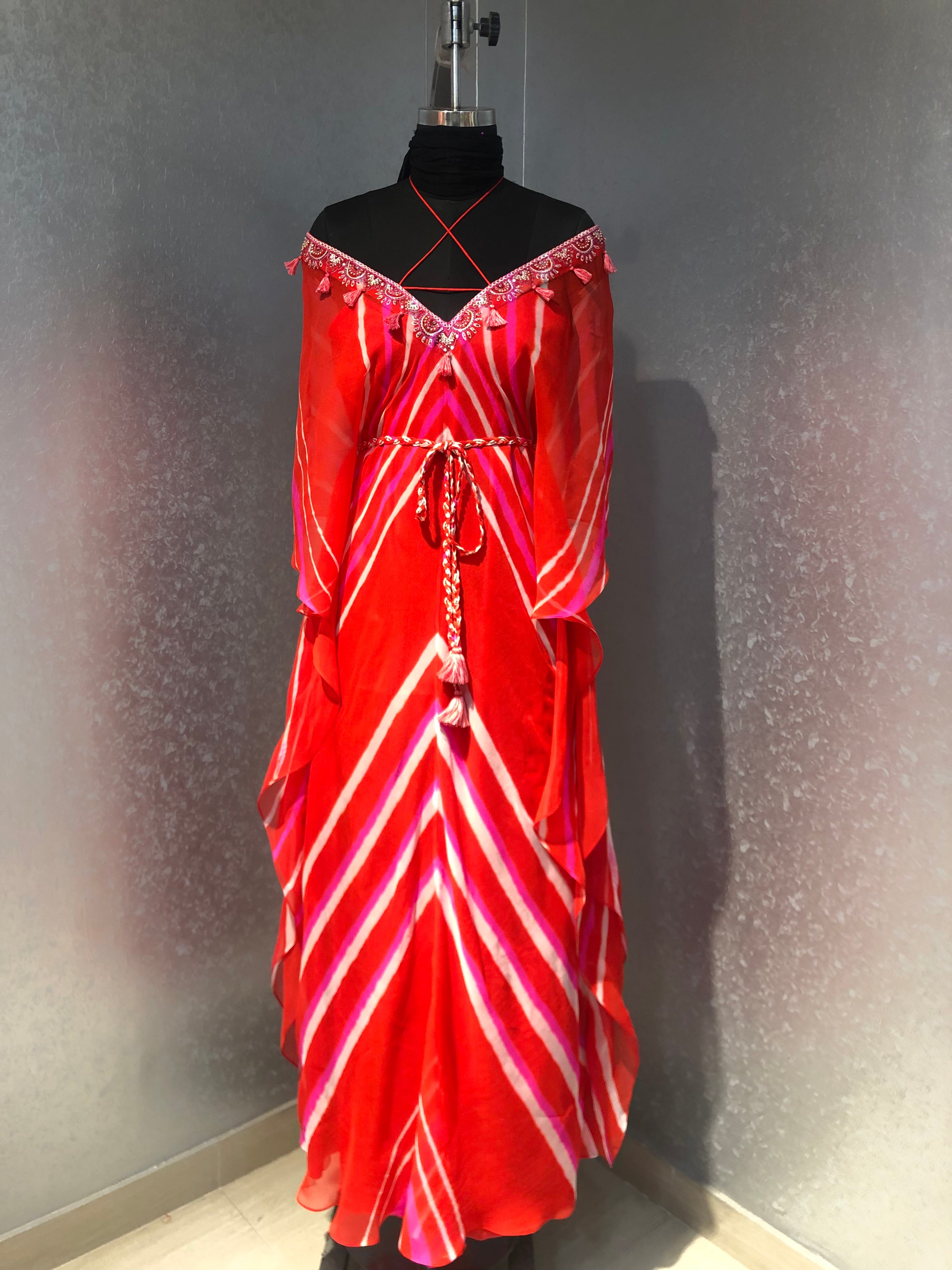 Leheriya Kaftan Tunic