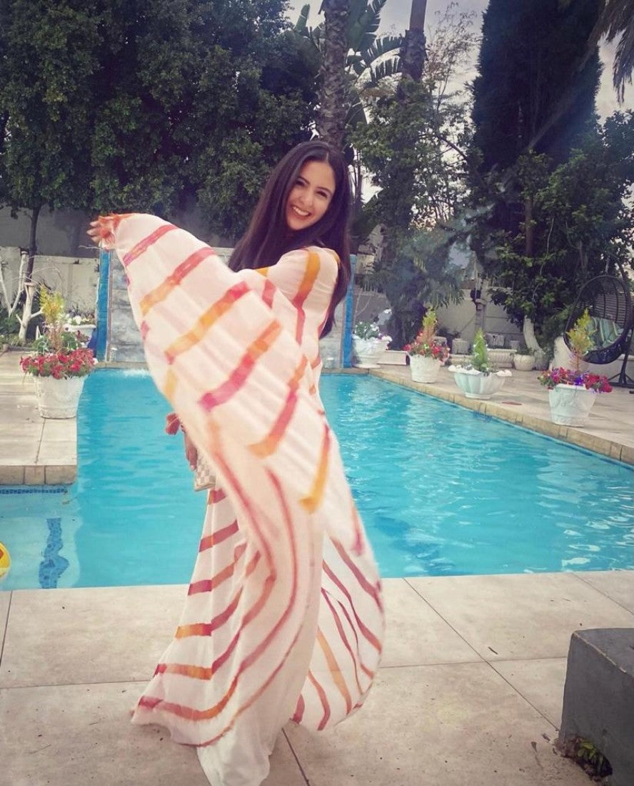 Leheriya high neck tunic