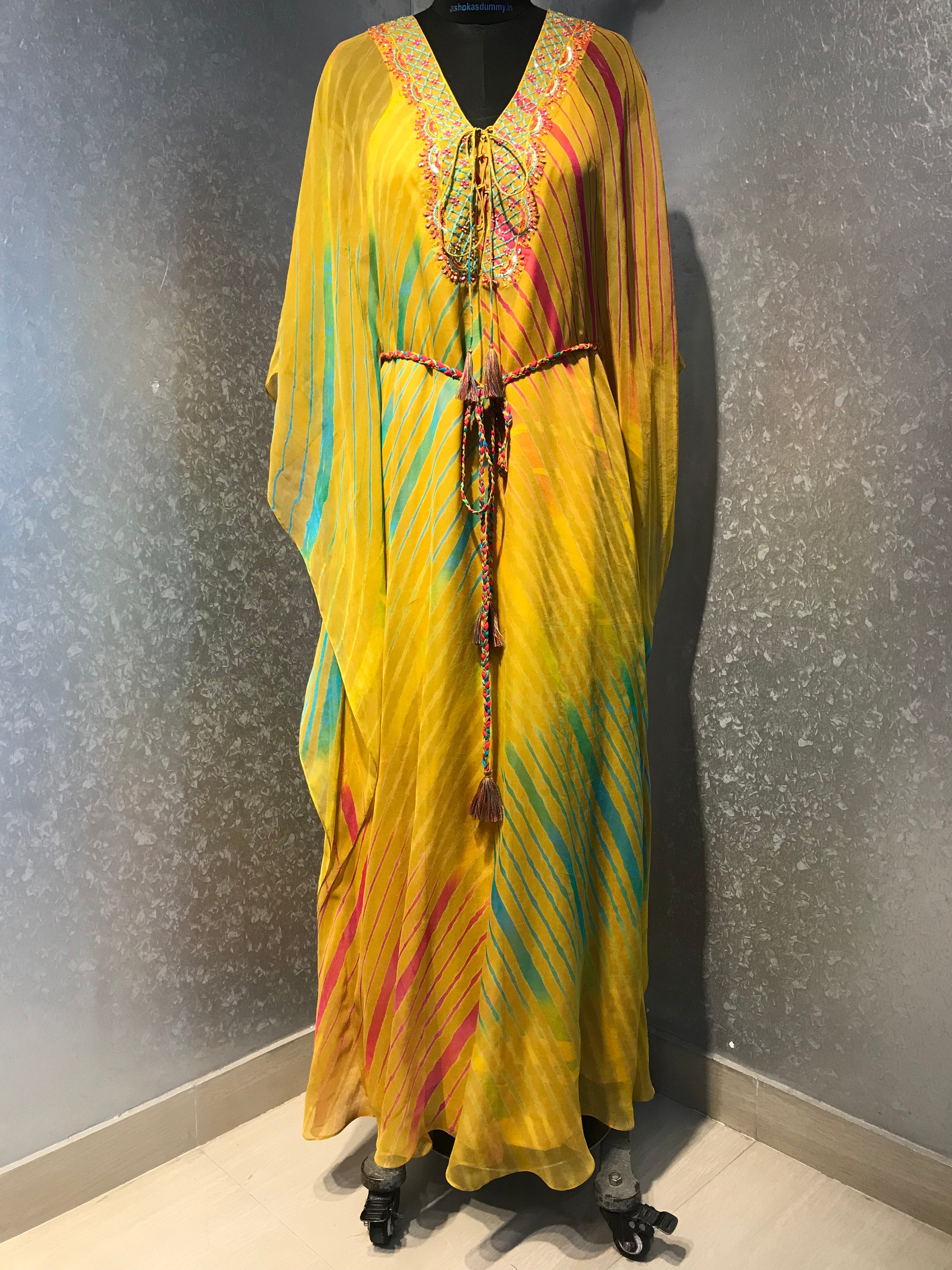 Mustard multi leheriya tunic