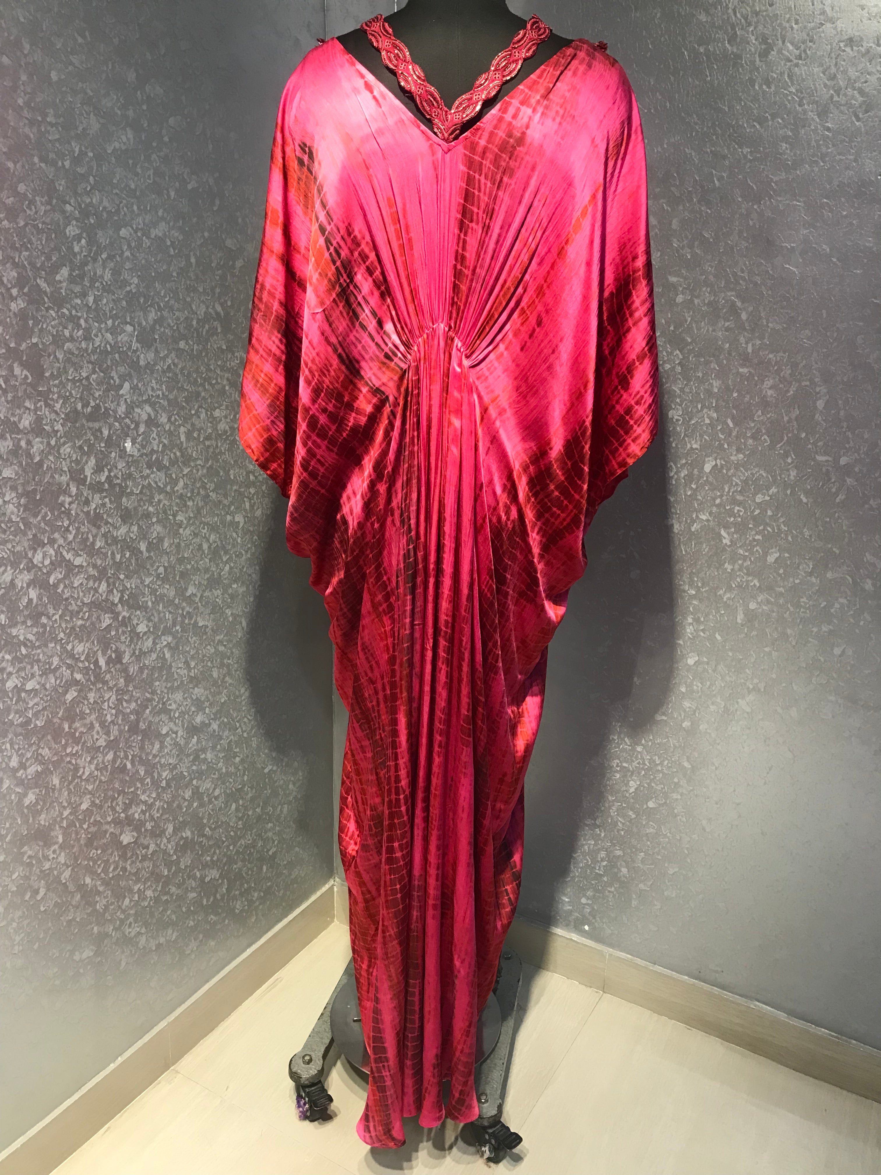 KAFTAN TUNIC WITH FRINGE DETAILING