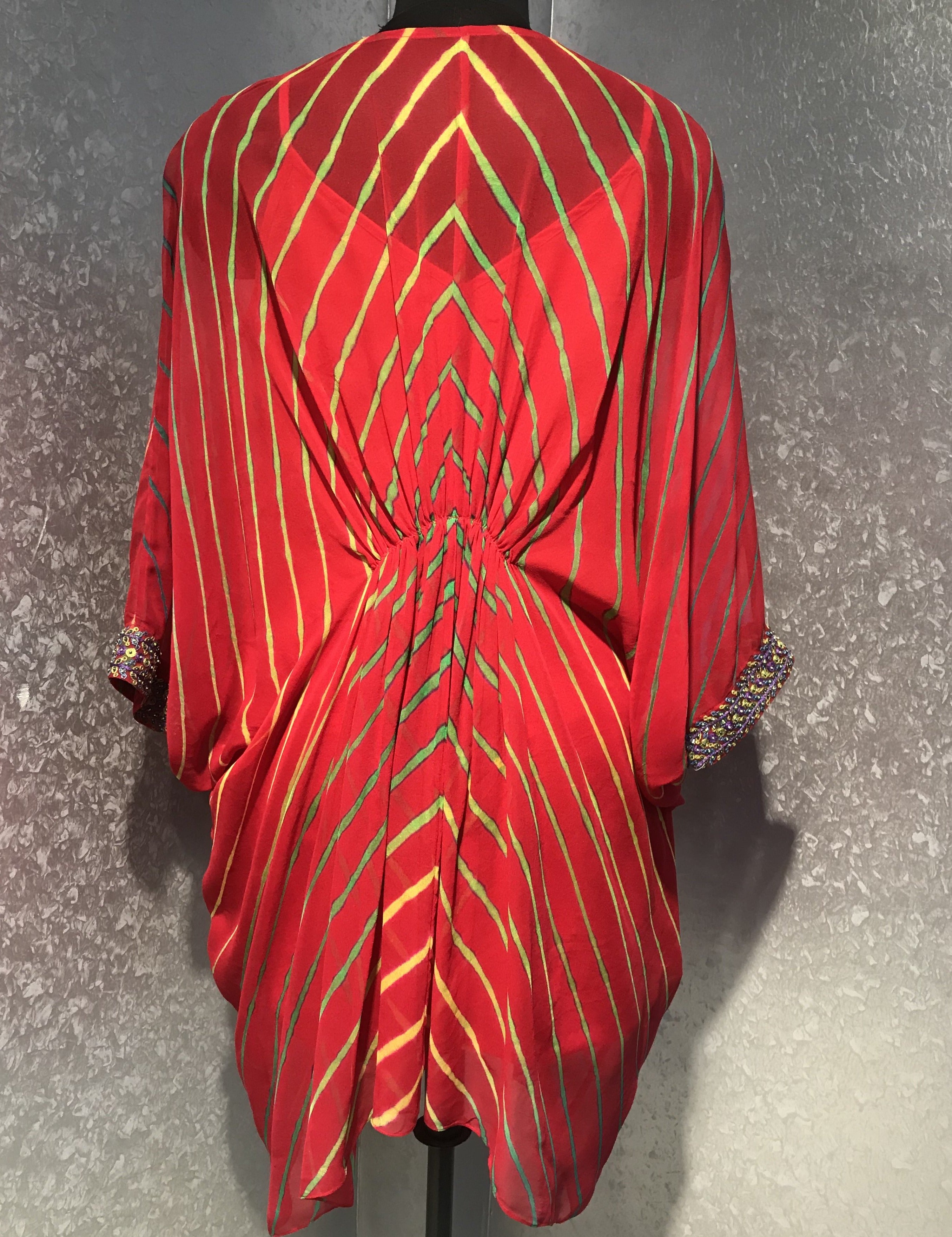 Center Gathered  Kaftan Tunic