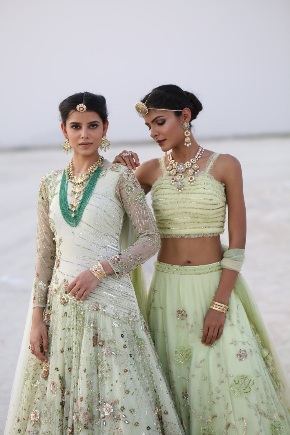 Lime Green Lehenga set