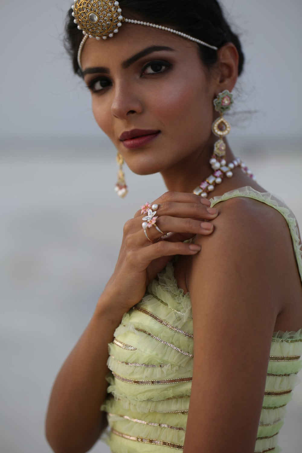 Lime Green Lehenga set