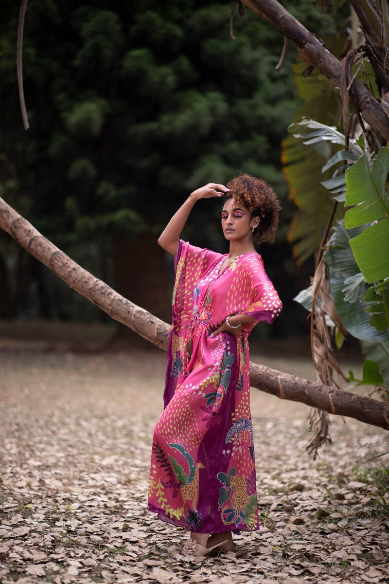 PINK KAFTAN DRESS
