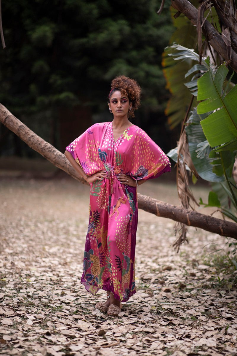 PINK KAFTAN DRESS