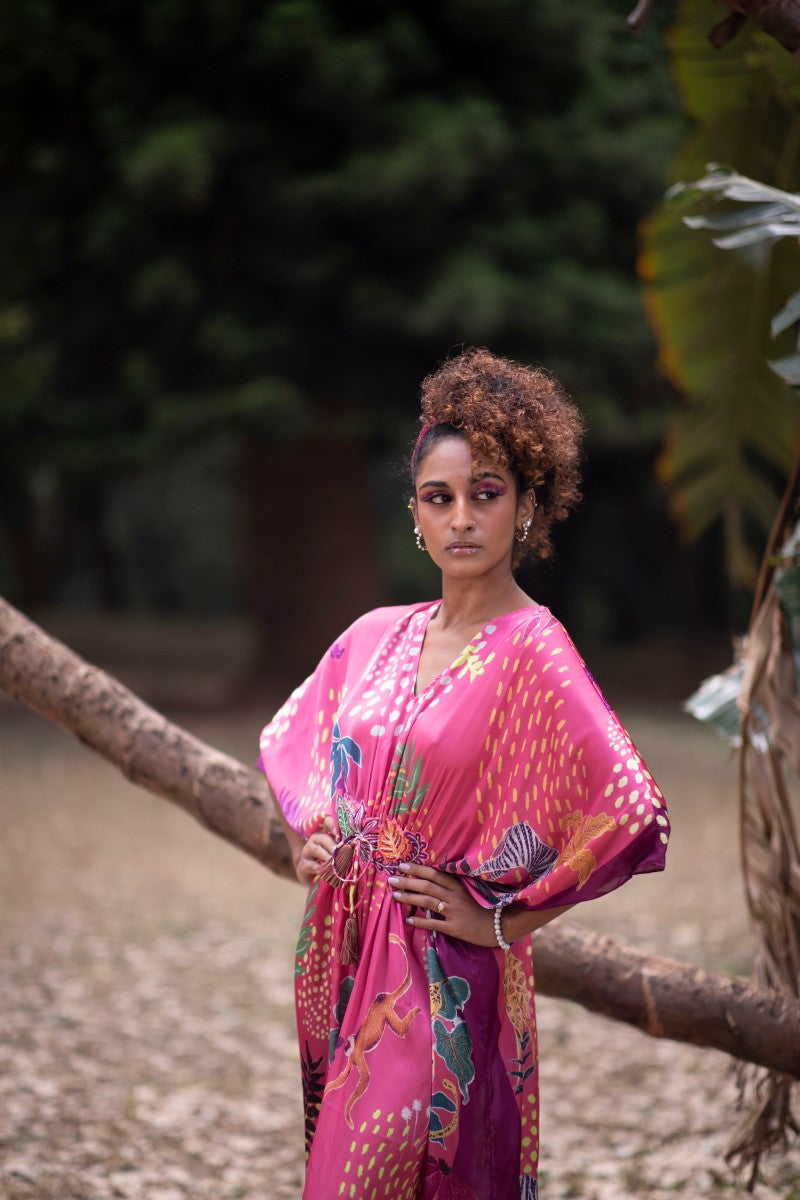 PINK KAFTAN DRESS