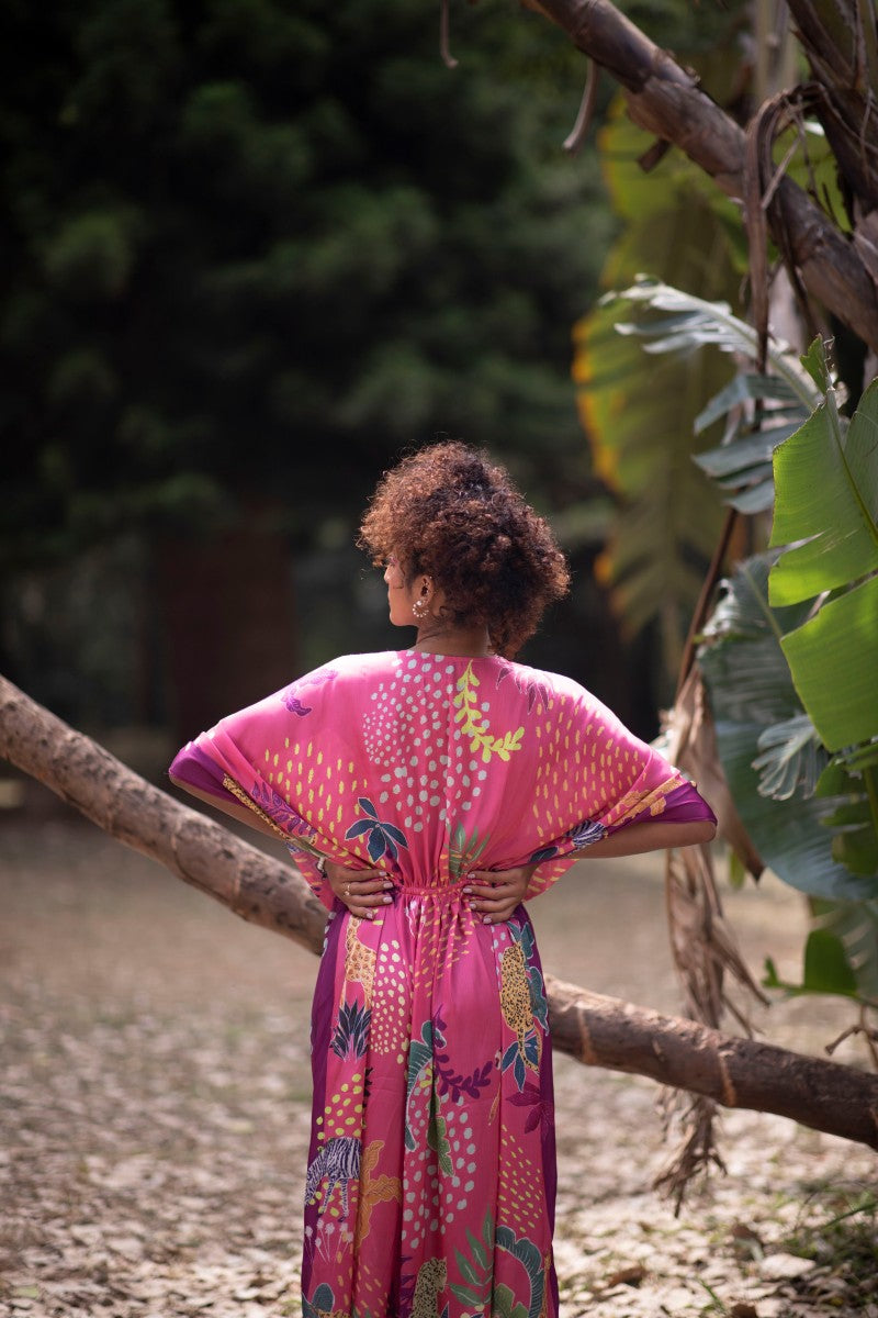 PINK KAFTAN DRESS