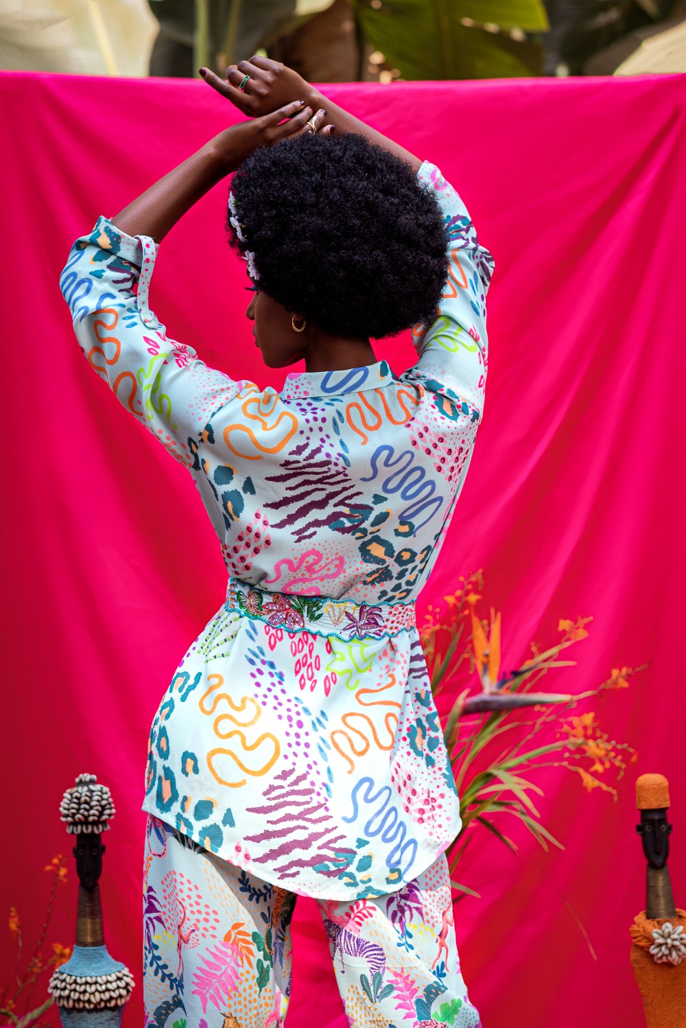 AQUA PRINT TOP AND BOTTOM