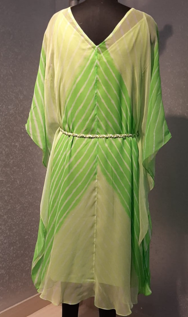 Lime green Kaftan Dress